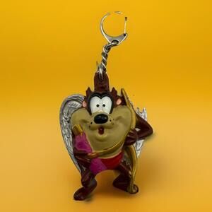 1996 Applause Warner Bro Looney Tunes Cupid Taz Figural Keychain Valentine